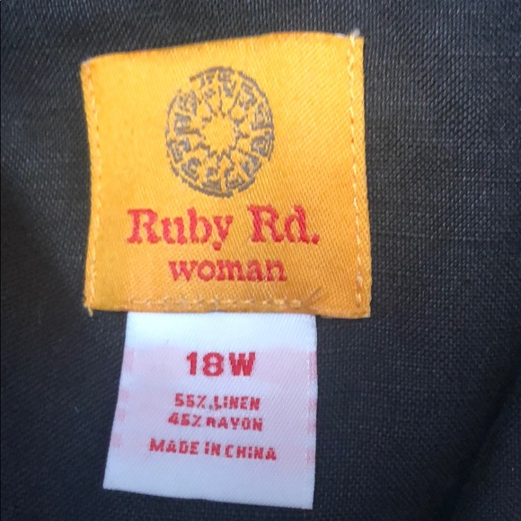 Ruby Rd. Woman Embellished Linen Blend Jacket - Picture 6 of 6